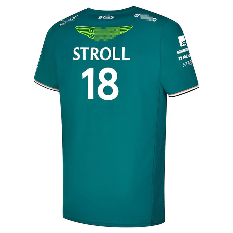 Camiseta Aston Martin Aramco Cognizant F1 Racing Team Verde 2023 Lance Stroll  #18